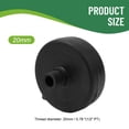thumbnail image 2 of MYG 2pc Male Thread Air Compressor Intake Filter r Muffler Plastic Black, 2 of 9