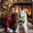 thumbnail image 4 of Dog Bandana 1 Pack,Green Brown Camo Forest Pattern Bandanas for Dogs,Cat Bandana,Small/ Large Dog Bandana 2 Size,Dog Bandanas, 4 of 6
