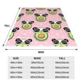 thumbnail image 3 of Pofeuu Panda Avocado Print Ultra-Soft Micro Fleece Blanket,for Bed Or Sofa,All Season Throw Blankets Flannel Blanket-80"x60", 3 of 7