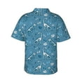 thumbnail image 4 of Xecao Dinosaur Skull print Hawaiian shirt - a stylish short-sleeve button-down for men, perfect for casual beach and tropical outings., 4 of 9