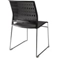 thumbnail image 4 of Silla Apilable Cerdeña Negra I Seating para Interior y Exterior con Base de Acero Cromado, 4 of 7