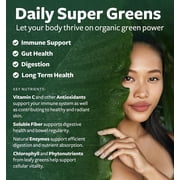 Healths Harmony Organic Super Greens Complete Superfood Immune Support Supplement, 180 Tablets