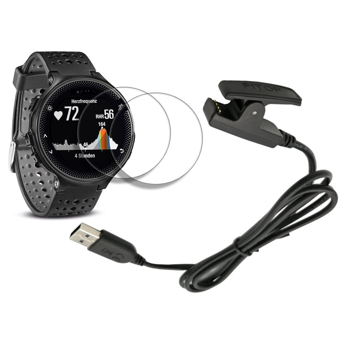 X1 for Garmin Forerunner 235 Charger 230 630 Charging Clip Sync Data Cable ... 