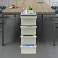 thumbnail image 5 of Modern 4 Drawer Dresser Storage Tower Organizer Unit for Bedroom Closet Entryway Gray 4-Drawer Organizer, 5 of 17