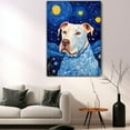 thumbnail image 5 of Dogo Argentino Dog Canvas Wall Art - Starry Night Van Gogh Dog Canvas Print Dog Sayings Painting Home Office Wall Decor Framed Dog Lover Gift, 5 of 6