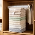 thumbnail image 3 of Vacuum Storage Bags 4 Pack, Jumbo Cube (40x60x32cm), Extra Large Vacuum Seal Bags for Clothing, Comforters, Blankets, Pillow, Bedding, Sweater, Closet Organizers, Space Saving, Cream, 3 of 3