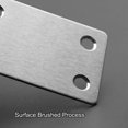 thumbnail image 2 of 10 piezas de 60 X 38 mm Placas de reparación Estante de soporte recto de acero inoxidable Soporte plano Placas de reparación Placa de reparación de muebles Fijación de unión con agujeros Crj, 2 of 5