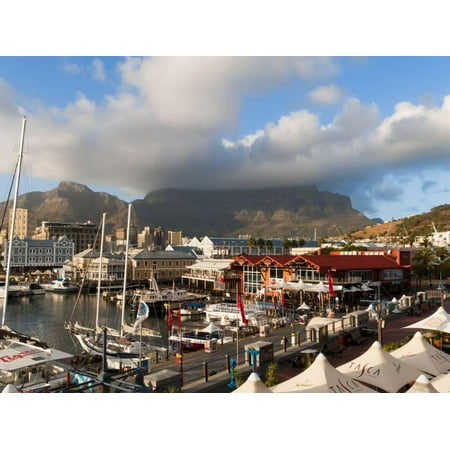 V & a Waterfront With Table Mountain in Background, Cape Town, South Africa, Africa Print Wall Art By Sergio