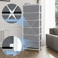 thumbnail image 5 of Crestlive Products 6 Drawers Dresser Vertical Modern Storage Tower Chest, Light Gray, 5 of 10