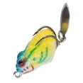 thumbnail image 3 of Señuelo de superficie, señuelo de pesca, lentejuelas metálicas, anzuelos dobles de cebo blando, 2,5 cm de largo Estilo H Cola Señuelos de pesca, 3 of 8
