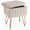 Camel, variant on CONCETTA Footstools Ottoman Storage Bench, Vanity Faux Fur Padded Chair with Storage and Adjustable Feet for Makeup Bedroom Entryway, White