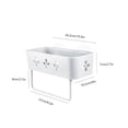 thumbnail image 2 of Kitchen Bathroom Organizer Wall Storage Rack Adhesive Shower Shelf Basket Toiletries Storage Holder, 2 of 10