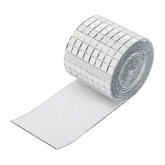 yotijay 1 x Mirror Mosaic Tiles Bulk Self Adhesive Mini Disco Ball Mirror Tiles for Vase 10mmx10mm