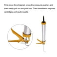 thumbnail image 3 of Uxcell Sausage Caulking Gun, Aluminium Sealant Cartridge Applicator with Nozzles Yellow, 3 of 4