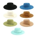 thumbnail image 2 of MOMOJIA Homburg Cowboy Hats Old Fashion Porkpie Hat Stylish Panama Hat Belt Fedoras, 2 of 13