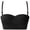 Black, variant on Womens Racerback Bras Sports Bra No Underwire Side Breast Comfortable Breathable Bras Solid Underwear V-Neck Padded Bra Feature Hook and Eye Closure Longline Bra -d Tops Style Y-519 M