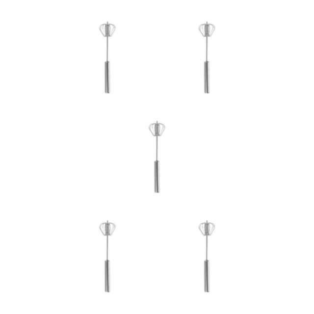 Transemion Delicious Recipes With Stainless Steel Egg Beater Easy To And Clean Enjoy Fun Of DIY Egg Mixer As Shown 5Set