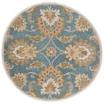 thumbnail image 2 of Safavieh Heritage Roderick Medallion Area Rug, Blue/Yellow, 6' x 6' Round, 2 of 10