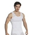 thumbnail image 1 of Men Slimming Body Shaper Nylon Breathable Comfortable Slimmer Compression Vest Top White XL, 1 of 13