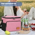 thumbnail image 5 of LHNFT Large Lunch Bag Insulated Lunch Box Soft Cooler Cooling Tote for Adult Men Women, Black 12-Ca, Beach Vacation Essentials, 5 of 7