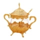 thumbnail image 3 of Azucarero, tarro de almacenamiento dorado con tapa, cuchara, bote de almacenamiento para condimentos, recipiente de azúcar para cafetería, cocina, BLESIY Tazón de azúcar, 3 of 8