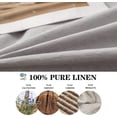 thumbnail image 2 of Simple&Opulence 100% Linen Duvet Cover Set, 3 Piece Belgian Flax Breathable Bedding, King Size 104''x92'' (1 Comforter Cover+2 Pillowshams) with Tie Closure Style,Light Grey, 2 of 8