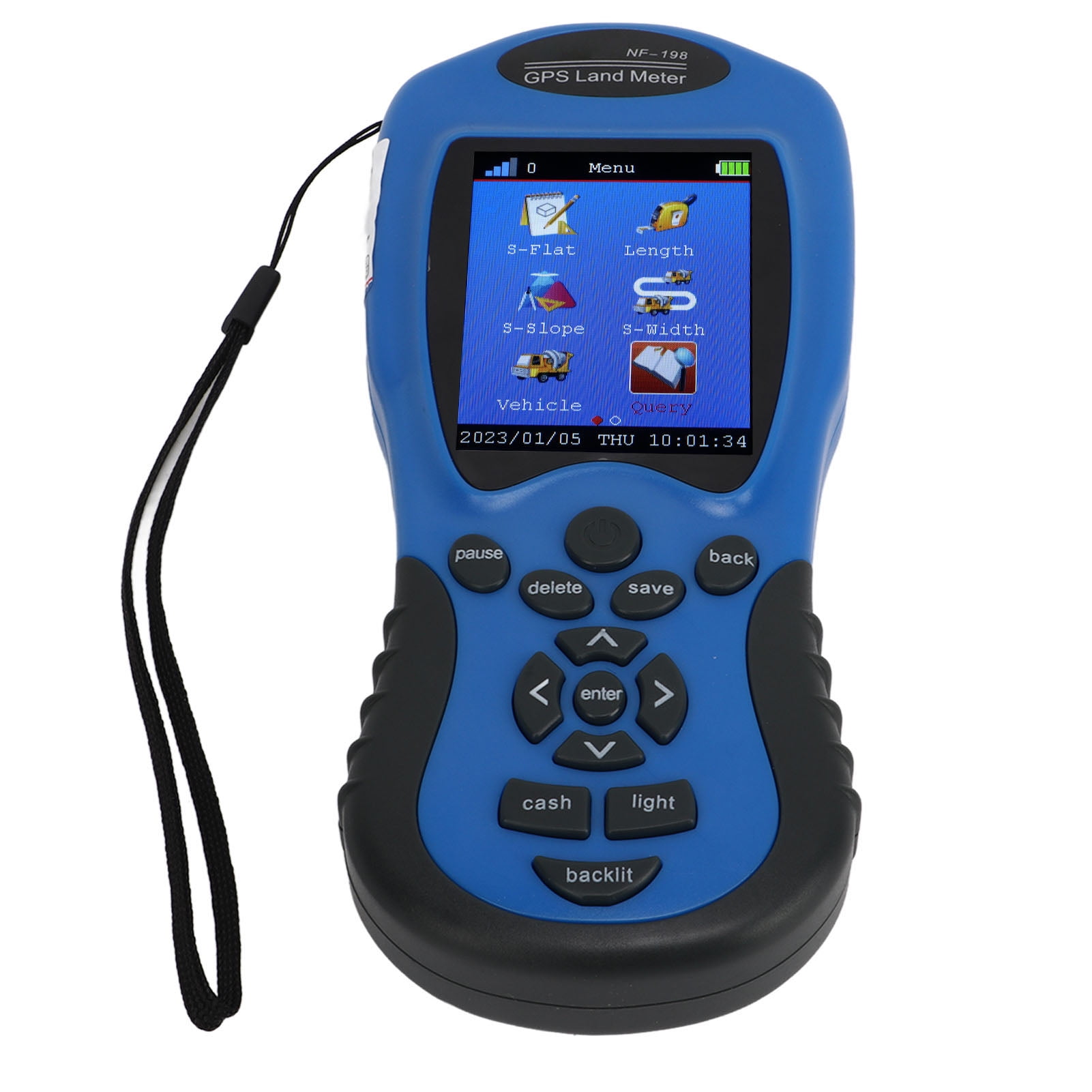 Handheld GPS Land Area Meter and Farmland Measuring Instrument, High-Precision LCD Path Calculation Tool (9.4x6.3 in / 24x16 cm)