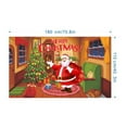 thumbnail image 4 of Decoración navideña Fondo rojo de Feliz Navidad Fondo de fotografía de árbol de Papá Noel de Navidad Cartel de pancarta navideña para decoraciones navideñas de invierno y Año Nuevo Suministros, 4 of 5
