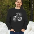 thumbnail image 4 of Flying Eagle Portrait Sweatshirt Soaring Patriotic Symbol of Freedom American Bird Wings Wildlife Nature Crewneck, 4 of 7