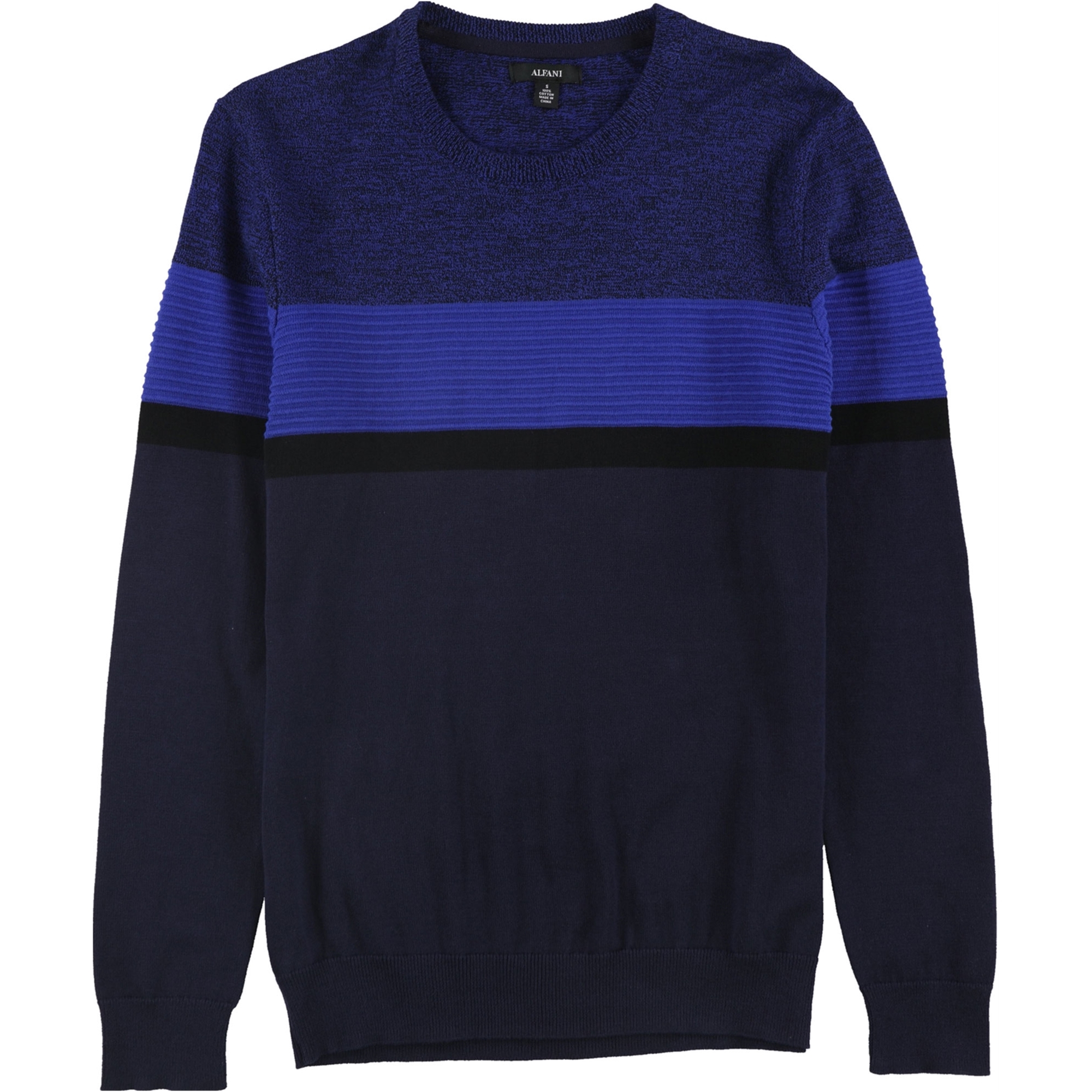 Alfani Mens Sweater Green Size Large L Textured Ottoman Pullover $75 056