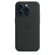 thumbnail image 1 of Funda de silicona líquida para iPhone 15 con MagSafe, suave al tacto, de 6,1 pulgadas, color negro, 1 of 8