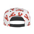 thumbnail image 5 of Flat Bill Trucker Hats for Women Men - Shrimp Pattern No.J92 Adjustable Flat Baseball Cap Snapback Hats Dad Hats for Men, 5 of 7