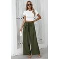 thumbnail image 3 of PRETTYGARDEN Women's Wide Leg Pants with Pockets High Waist Tie Front Loose Casual Trousers Business Work Outfits Trendy, 3 of 6
