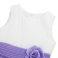 thumbnail image 6 of Haitryli Flower Girls Wedding Bridesmaid Dress Kids Evening Elegant Chiffon Dressees Party Ball Gown Lavender 12, 6 of 7