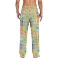 thumbnail image 2 of FREEAMG Rainbow Gradient Elephant Pajama Pants for Men, Men's Separate Bottoms, Comfortable Sleep Lounge Pj Pants, 2 of 7