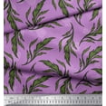 thumbnail image 2 of Soimoi Satin Silk Fabric Artistic Leaves Print Fabric by The Yard 42 Inch Wide, 2 of 3