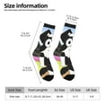 thumbnail image 2 of Silaia Bluey Print Adult Socks, Athletic Socks, Mens and Womens Crew Cushion Socks,Work Athletic Running Socks,Casual Breathable Socks, 2 of 6