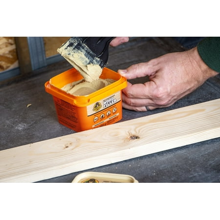 Gorilla Wood Filler 16 Ounce Tub, Natural Wood Finish for Hardware Adhesives - Image 8