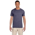 thumbnail image 3 of Gildan - T-Shirt Softstyle - 64000 - Bleu Marine Chiné - Taille : m, 3 of 8