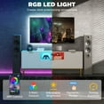 thumbnail image 4 of HOMCOM TV Console with RGB LED Lights, TV Unit for TVs up to 50 Inch, White, 4 of 10