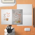thumbnail image 4 of Trick or Treat Whippet Funny Mummy Cosplay Pumpkin Candy Basket 5x7in Folded Greeting Card Dog Lover Single Note Card with Envelope - 12016, 4 of 5