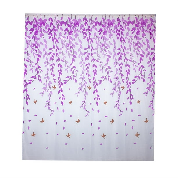 Cortina transparente para ventana con hojas, panel de tela de gasa 1