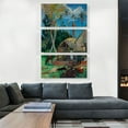 thumbnail image 2 of ARTCANVAS The Black Pigs Canvas Art Print by Paul Gauguin - Size: 60" x 40" (0.75" Deep) (3-Piece), 2 of 9