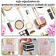 thumbnail image 4 of Neceser Reforzada Cosmetiquera Profesional Grande 32 Cm Metalica Organizador de Maquillaje Maletin Rigido Caja De Viaje Guarda Cosmeticos Organizador De Maquillaje (Rosa), 4 of 7