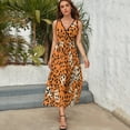 thumbnail image 5 of Leopard Print Pattern Art Sleeveless Dress Women's Summer Suit Dresses for Women 2025 Luxury Party Dress, 5 of 7