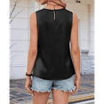 thumbnail image 7 of Women'S Silk Satin Tank Top Summer Business Casual Outfit 2025 Sleeveless Work Dressy Shirt Black XXL, 7 of 7