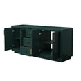 thumbnail image 2 of Wyndham Collection Miranda 72" Plywood Double Bathroom Vanity in Black/Green, 2 of 4