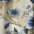 thumbnail image 4 of Designart "Vines Of Cobalt Blue Filigree II" Floral Blackout Curtain Single Panel, 4 of 4