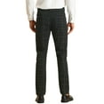 thumbnail image 3 of Lars Amadeus Business Checked Trousers for Men's Straight Leg Flat Front Plaid Dress Pants, 3 of 5