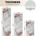 thumbnail image 4 of White Gray Rose Gold Marble Pattern Kitchen Rugs Sets Of 3,Kitchen Runner Rugs Non Skid Washable,Decorative Kitchen Floor Mats for Kitchen,Sink,Laundry,17"x30"+ 17"x47" + 17"x59", 4 of 6